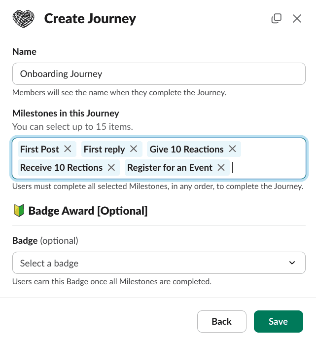 Create Journey Modal