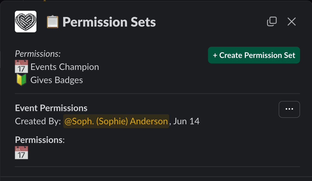 Permission Sets List