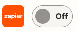 Zapier On/Off Button